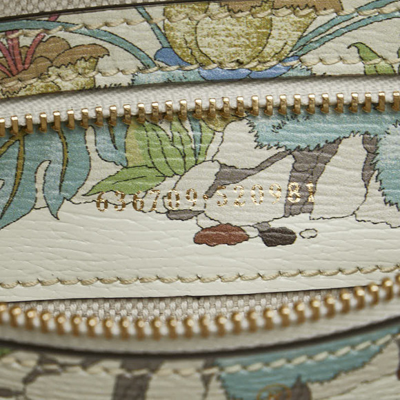 Gucci Tiger Botanical Jackie Shoulder Bag white multi leather - Picture 10 of 10